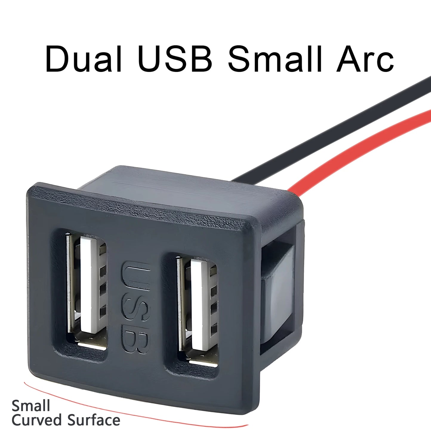 Double Layer Usb Female Base Type-C Socket and Female Usb Lamp Charging Socket Power Socket With Cable Connector