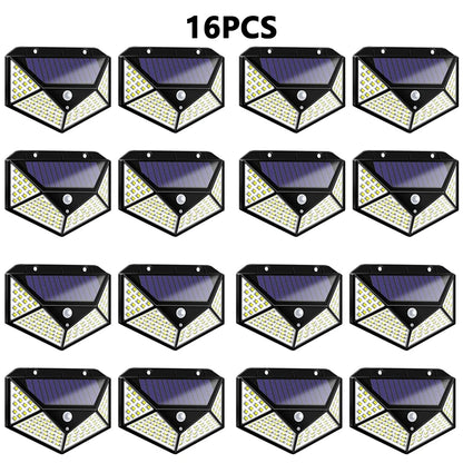 1/2/4Pcs Intelligent Light Controlled LED Solar Lights Waterproof Human Body Sensing Street Light for Outdoor Garden Lighting