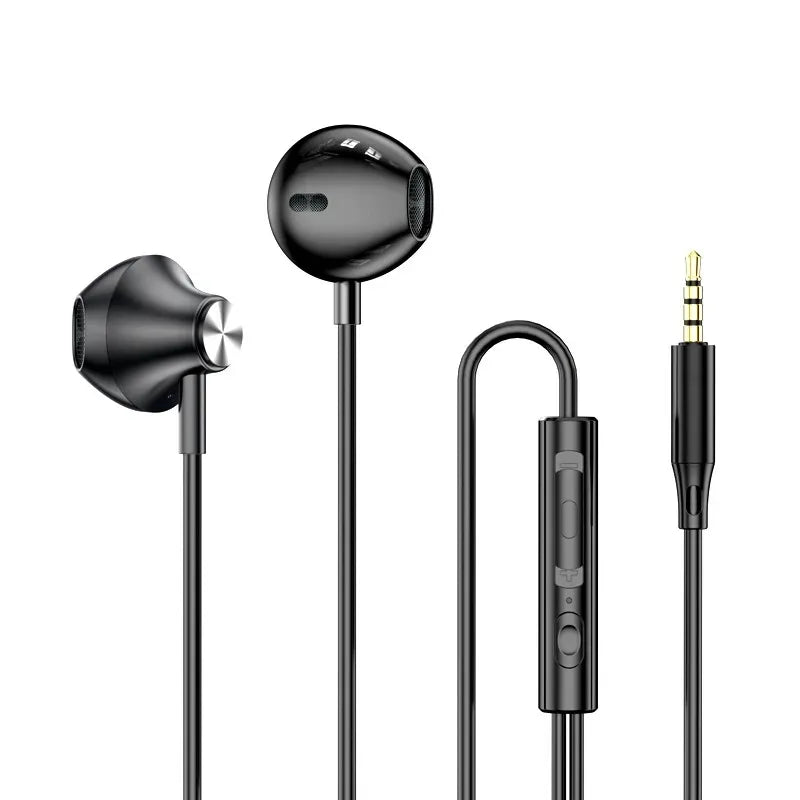 9D HIFI Heavy Bass Earphone 3.5MM AUX Wired Headphone TypeC Surround Stereo Headset With Mic Earbud For Samsung Xiaomi Huawei