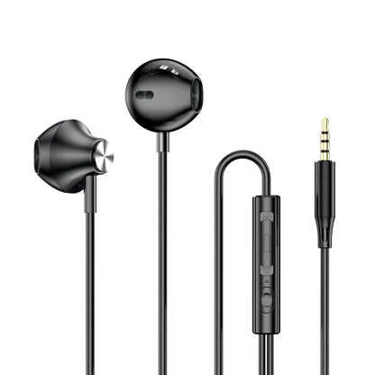 9D HIFI Heavy Bass Earphone 3.5MM AUX Wired Headphone TypeC Surround Stereo Headset With Mic Earbud For Samsung Xiaomi Huawei