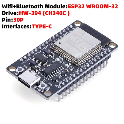 ESP32 Expansion Board Compatible with ESP32 WiFi+Bluetooth Dual Core ESP32-DevKitC-32 ESP--32 Development Board 30Pin 38Pin