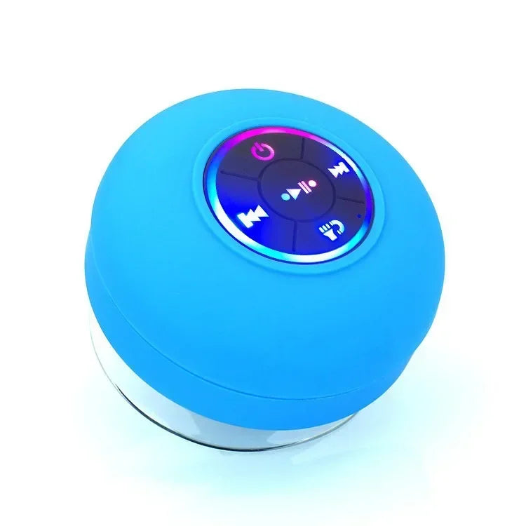 HOMEFISH 2025 New bathroom waterproof wireless LED suction Cup Mini Bluetooth speaker Portable outdoor sports stereo speakers
