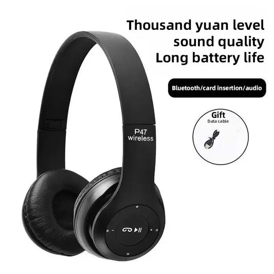 Wireless Bluetooth Headphones P47 Noise Canceling Handsfree Earphone Headset For iPhone Huawei Samsung S22 Audio Device Accessor