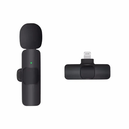New Wireless Lavalier Microphone Portable Audio Video Recording Mini Microphone for iPhone Android PC Camera Live Gaming Phone