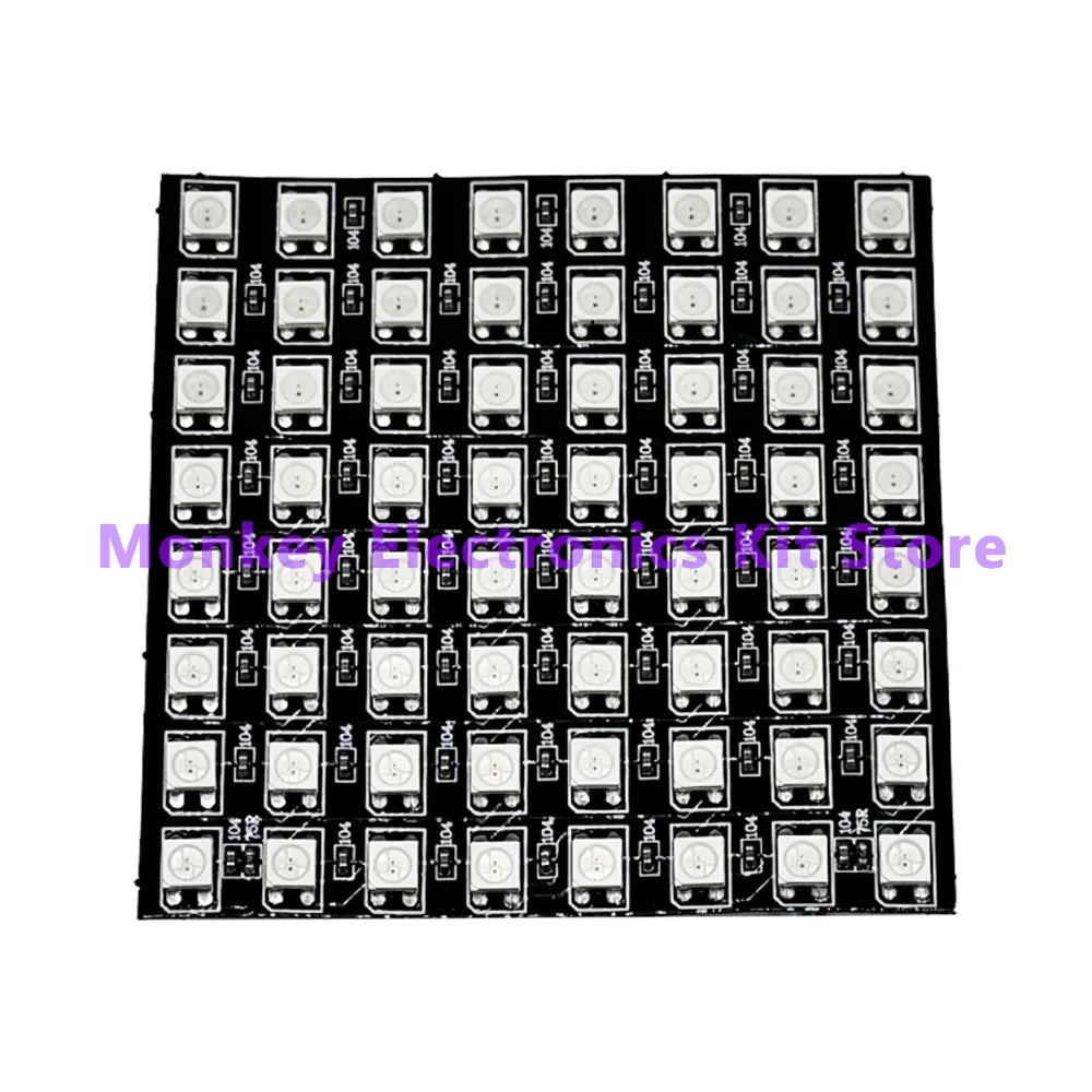 1PCS 8x8 WS2812 LED 5050 RGB 64 Bit LED Matrix Module