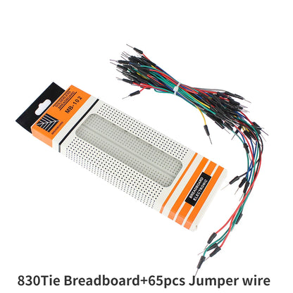 MB-102 Breadboard 400 830 Points Solderless PCB Bread Board Jumper Wire Cable Prototype Board DIY for Arduino Kit