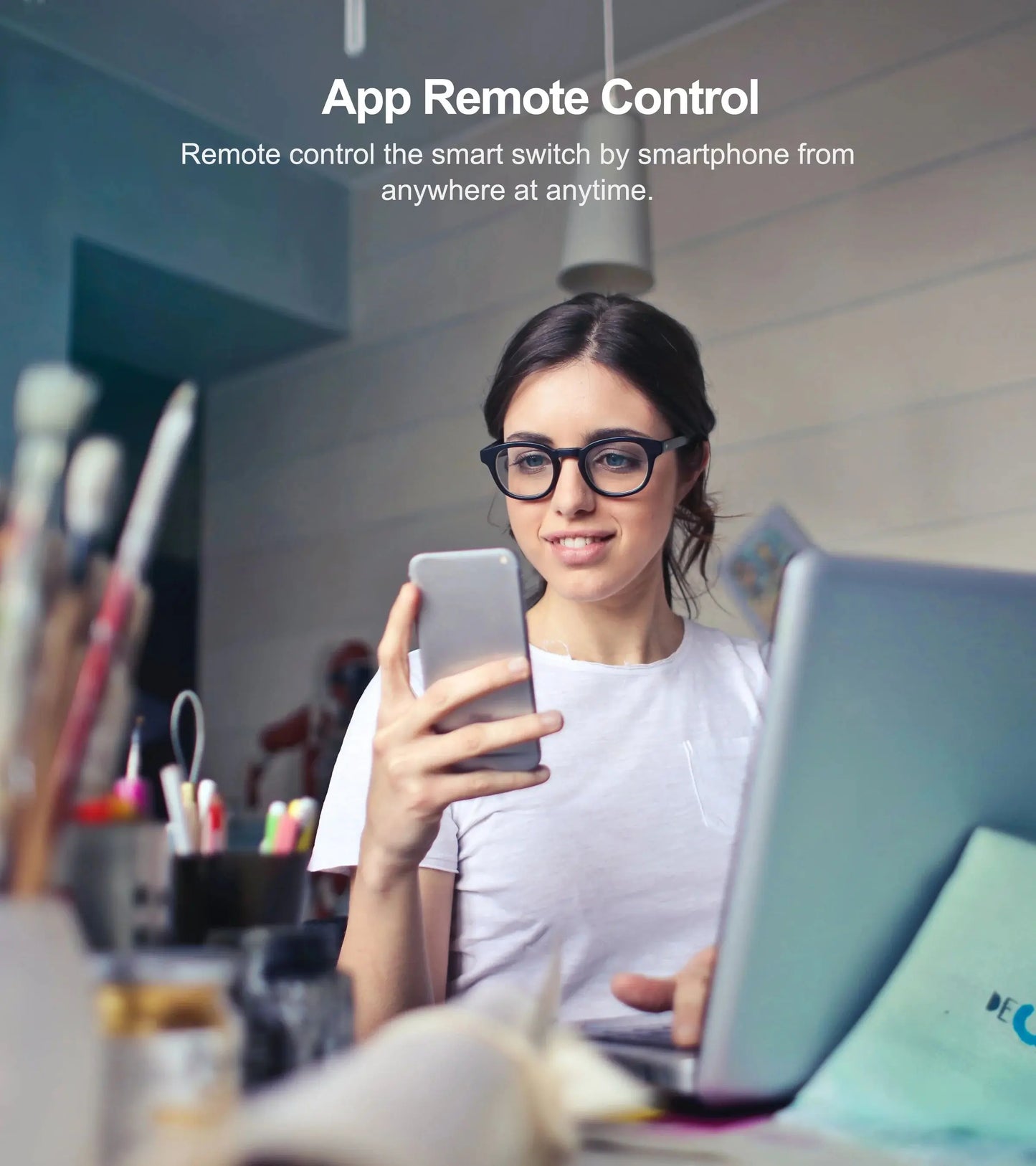 Tuya App US WiFi Smart Wall Switch 1/2/3 Gang No Neutral Wire Touch Sensor LED Light Switches Smart Home Alexa Google Home