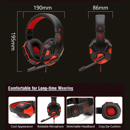 Wired Gaming Headphones for PS4 PS5 Xbox Smartphone Laptop PC Bass Stereo Gamer Headset Helmet with 120° Adjustable Microphone