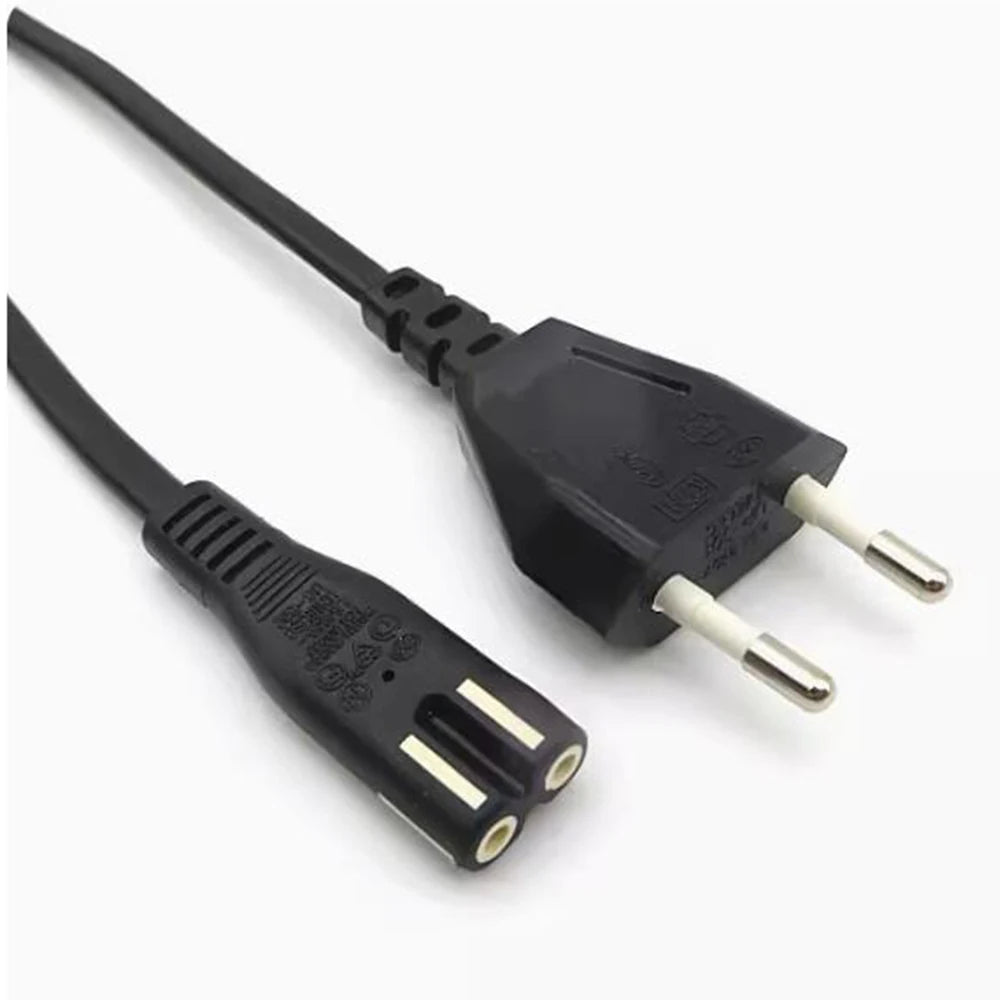 EU Power Cord Euro European EU AC Power Cable TV Power Led for Samsung TV Hisense TV PS5 PS4 Xbox Power Cord replacement