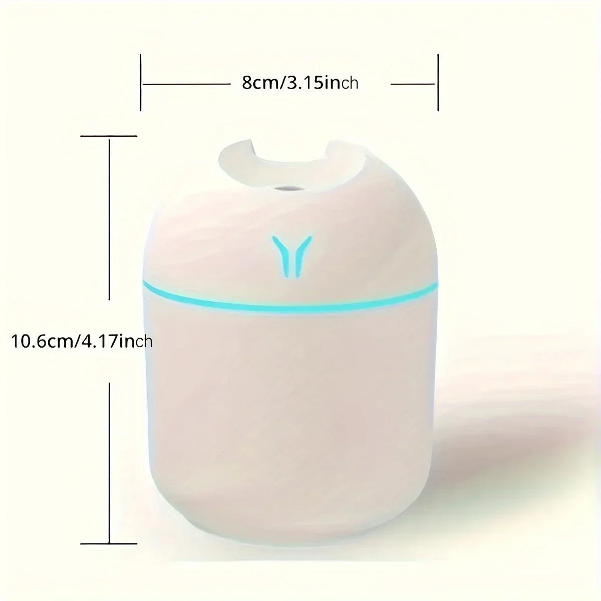 1pc  Compact USB Aroma Diffuser & Humidifier withLED Night Light - Pink & Mint Green, Essential Oil Atomizer for Homeand Car Use