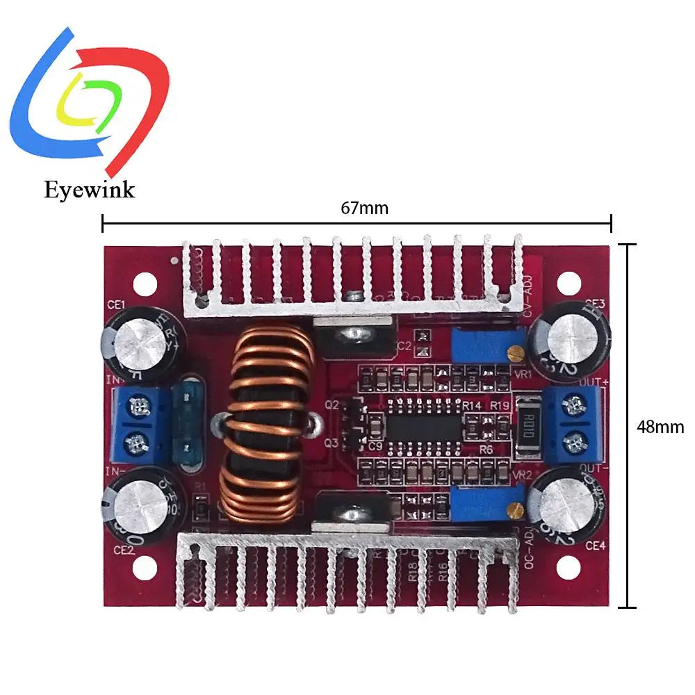DC 400W15A Constant Current Boosting Module Supply LED Driver 8.5-50V to 10-60V Voltage