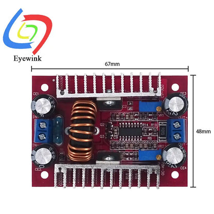 DC 400W15A Constant Current Boosting Module Supply LED Driver 8.5-50V to 10-60V Voltage