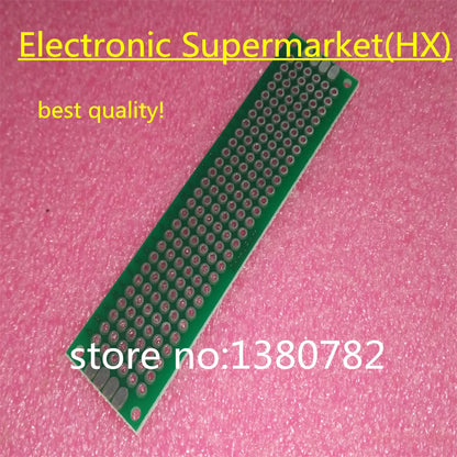Free shipping 50pcs/lots 2x8cm 2*8 CM Double Side Prototype PCB Diy Universal Printed Circuit Board
