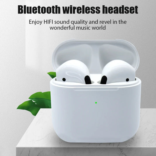 2024Pro 4 TWS Wireless Bluetooth Earphones Headphones Mini Earpone Headset For PC Android Apple iPhone Earbuds Accessories