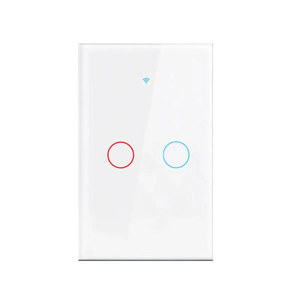 Tuya App US WiFi Smart Wall Switch 1/2/3 Gang No Neutral Wire Touch Sensor LED Light Switches Smart Home Alexa Google Home