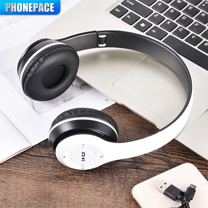 P47 Wireless bluetooth headphone With Mic Headsets Stereo Sound Earphones Sports Gaming Headphones Supports PC Smartphone