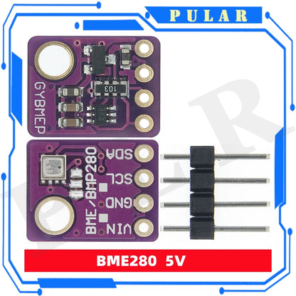 PULAR BME280 5V 3.3V Digital Modbus Humidity Sensor Trash Can Pressure I2C SPI 1.8V Temperature Barometric Module Accelerometer