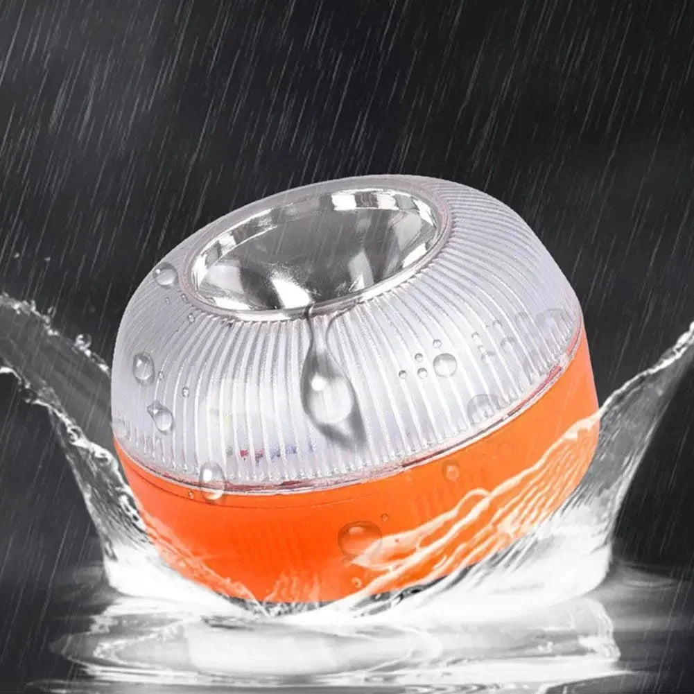 HOMEFISH Magnetic Emergency Beacon Light for Cars Strobe Flashing Warning Lamp Vehicle Safety Signal Light V16 Without Battery