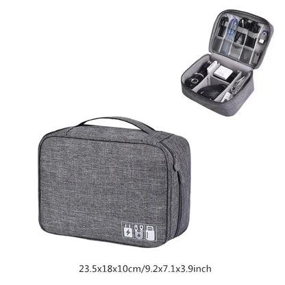 Cable Storage Bag Waterproof Digital Electronic Accessories Organizer Portable Travel Cable Organizer Case for cable Charger
