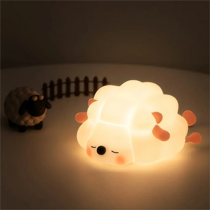 Cute Silicone Squishy Night Lamp Fox Rabbit Dimmable Nursery Nightlight Rechargeable Timing Bedside Table Lamp With Touch Sensor