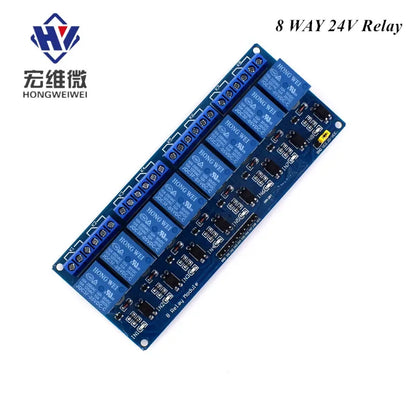 DC 5V 12V 24V 1 2 4 6 8 Channel Relay Module Board Shield with Optocoupler / High and Low Level Trigger for Arduino Raspberry