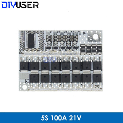 2S 3S 4S 5S Li-ion Lithium Battery 18650 Charger BMS 20A 25A 30A 40A 60A 100A Protection Board with Balance For Drill Motor