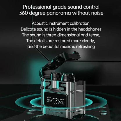 New TWS M25 Bluetooth 5.3 TWS Wireless Headphones with LED Display Stereo Headset Touch Control Earbuds Noise Reduction