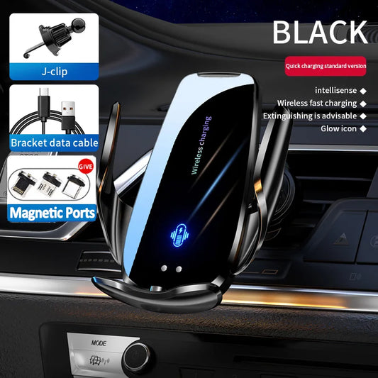 Wireless Charger Car Auto Magnetic Air Vent Phone Holder For iPhone 16 15 14 13 Samsung Xiaomi Induction Fast Charging Station