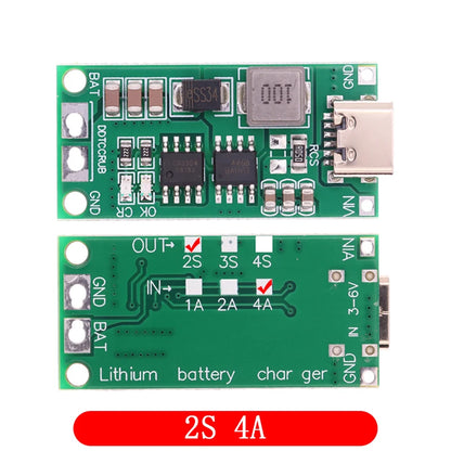 Multi-Cell 2S 3S 4S Type-C To 8.4V 12.6V 16.8V Step-Up Boost LiPo Polymer Li-Ion Charger 7.4V 11.1V 14.8V 18650 Lithium Battery