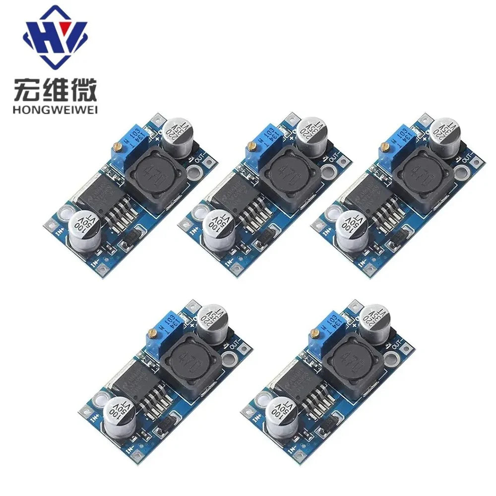 5 Pack LM2596S Buck Converter DC to DC Converter High Efficiency Voltage Regulator 3.0-40V to 1.5-35V Buck Converter Adjustable