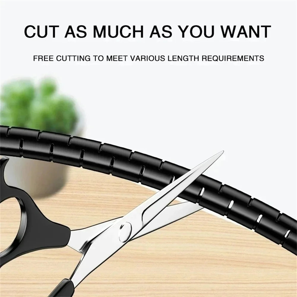 16mm Storage wire protection cover Flexible Spiral Cable Protector wire Organizer Computer Cord Clip Organizer Management Tool