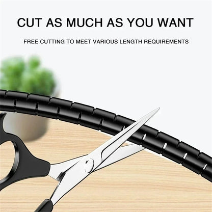 16mm Storage wire protection cover Flexible Spiral Cable Protector wire Organizer Computer Cord Clip Organizer Management Tool