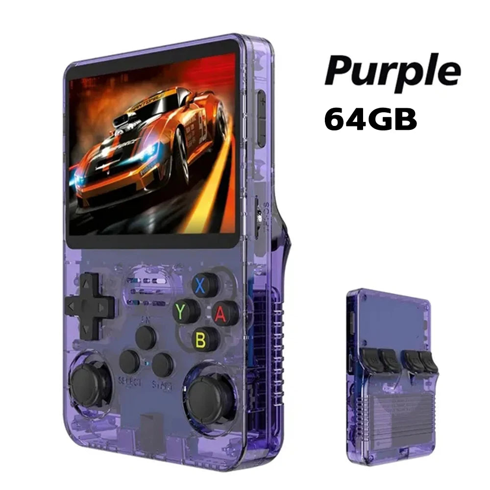 Retro Handheld R36S Video Game Console Linux System 3.5 Inch IPS Screen  Portable Pocket Video Player 64GB 128GB