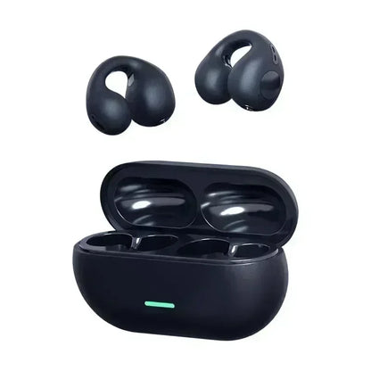 T75 Fone Bluetooth Headset 5.3 Wireless Air Conduction Headphones Clip Ear Music Noise Canceling HD Call Sports Gaming Earphone