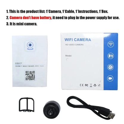 X5 HD Mini Camera WiFi Baby Monitor Indoor Safety Security Surveillance Camcorder IP Cam Audio Video Recorder