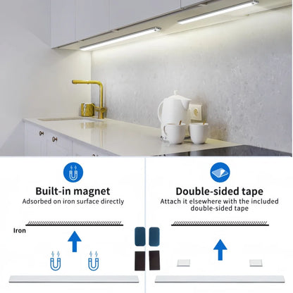 Rechargeable LED motion sensing lights, indoor cabinets, bar lighting, corridor lighting, easy magnetic installation