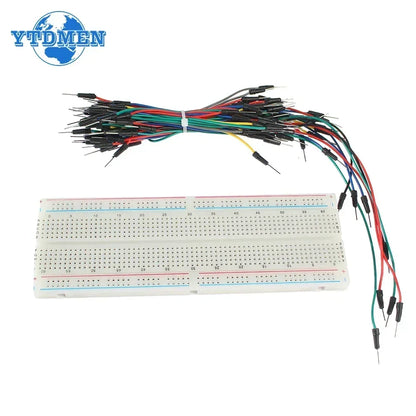MB-102 Breadboard 400 830 Points Solderless PCB Bread Board Jumper Wire Cable Prototype Board DIY for Arduino Kit