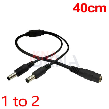 5.5* 2.1mm 1 to 2/3/4/5/6/8 Way DC Power Splitter Cable 5V 12V Power Adapter Connector Cord For LED Strip Lights CCTV Camera