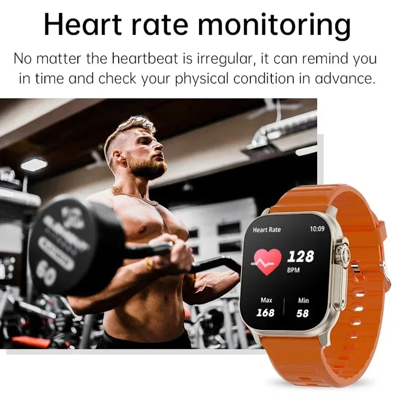 LAXASFIT Smart Watch Bluetooth Talk Smartwatch Message Alert Heart Rate Monitor Sports Watch for Android IOS Men Women
