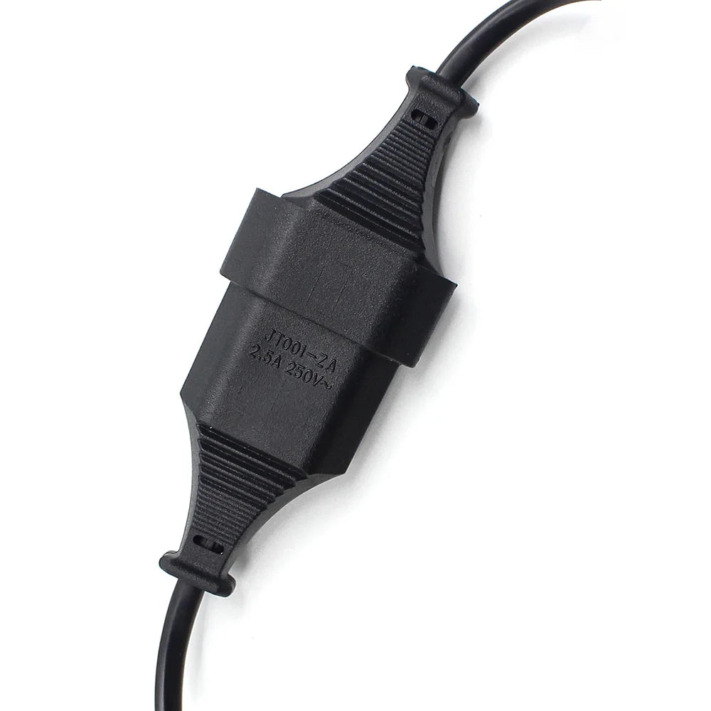 EU Power Extension cable 2-Prong European EU Male to Female Power Extension Cord 5M/3M/1.5M/1M/0.5M EU AC power cord Extension