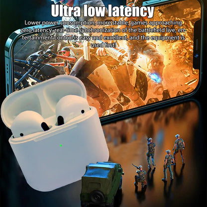 2024Pro 4 TWS Wireless Bluetooth Earphones Headphones Mini Earpone Headset For PC Android Apple iPhone Earbuds Accessories