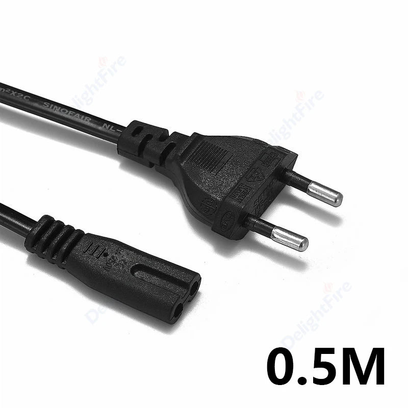 0.3-10m EU Extension Cord C7 Power Cable Figure 8 Euro Plug AC Cable For Samsung LG Sony TV Samsung Monitor Power Supply PS2 3