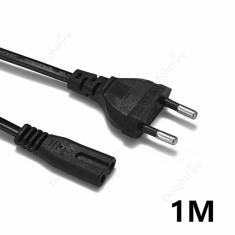 0.3-10m EU Extension Cord C7 Power Cable Figure 8 Euro Plug AC Cable For Samsung LG Sony TV Samsung Monitor Power Supply PS2 3