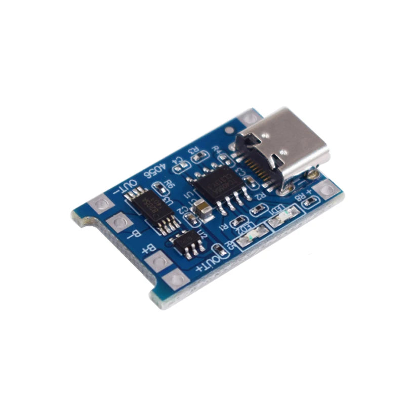 Micro Type-c USB 5V 1A TP4056 Lithium Battery Charger Module Charging Board With Protection Dual Functions Current Protection