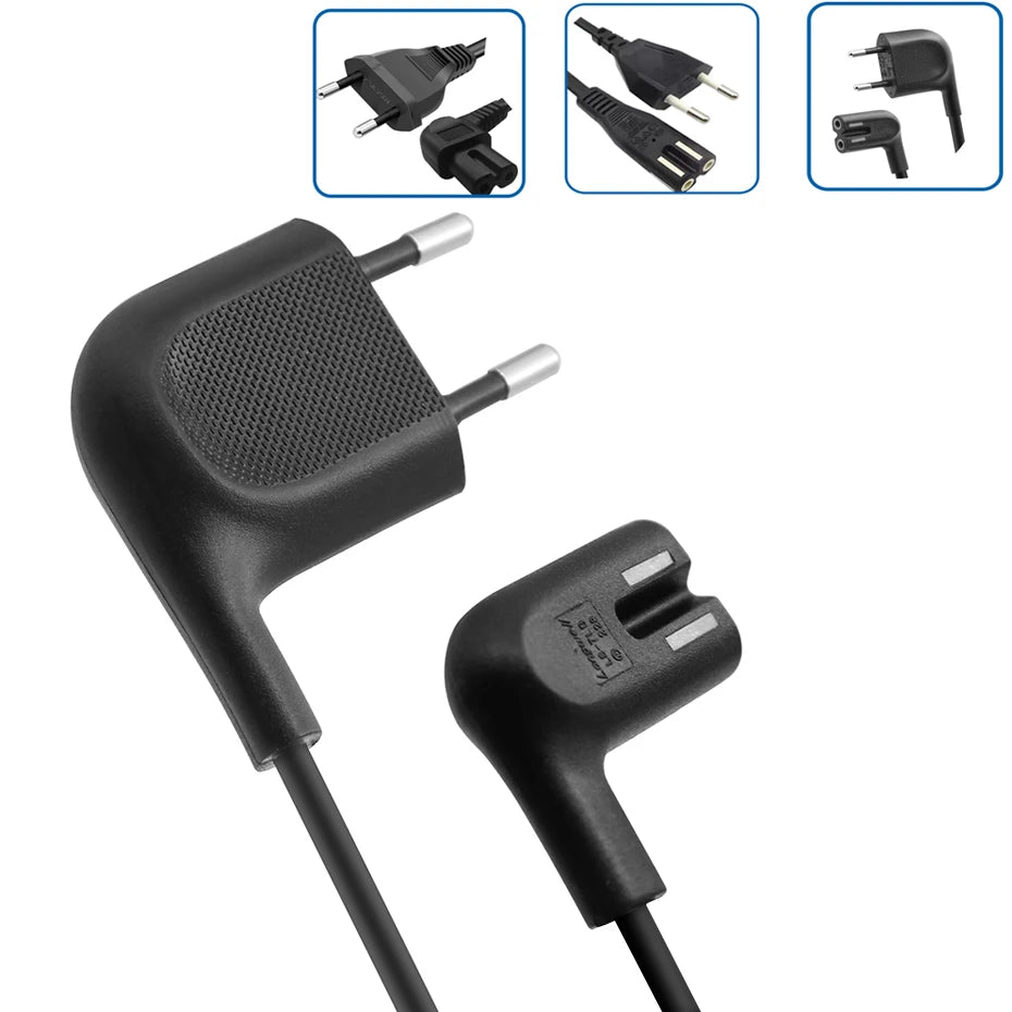 EU Power Cord Euro European EU AC Power Cable TV Power Led for Samsung TV Hisense TV PS5 PS4 Xbox Power Cord replacement