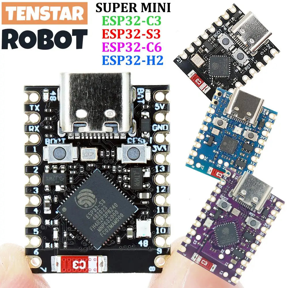 TENSTAR ESP32-S3 ESP32-C3 ESP32-H2 ESP32-C6 Development Board WiFi Bluetooth Module Single-Core SupmerMini XIAO