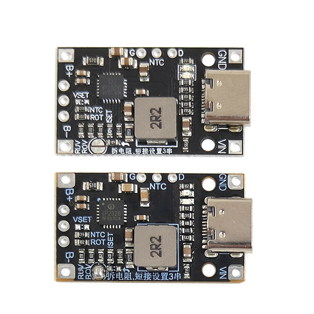 Type-C USB 2S/3S BMS 15W 8.4V 12.6V 1.5A Lithium Battery Charging Boost Module With Balanced Support Fast Charge With Indicator