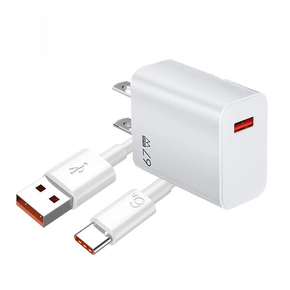 67W USB Fast Charger With 6A Type C Cable Phone Power Adapter For Xiaomi Mi 12 POCO X5 X4 Pro Redmi Note 10 11 Charging Adapter