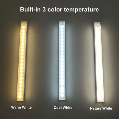 Led charging human body sensor light bar wardrobe cabinet Bedroom dormitory sleeping magnetic long strip night light