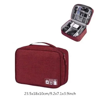 Cable Storage Bag Waterproof Digital Electronic Accessories Organizer Portable Travel Cable Organizer Case for cable Charger